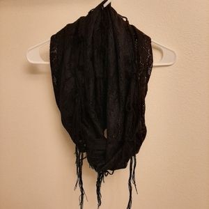 Black lace scarf